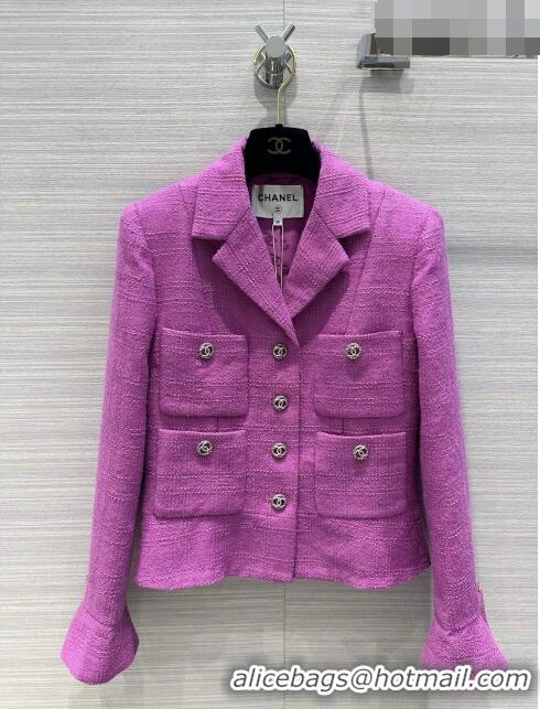 Low Cost Chanel Tweed Jacket CH102036 Pink 2023