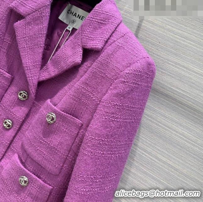 Low Cost Chanel Tweed Jacket CH102036 Pink 2023