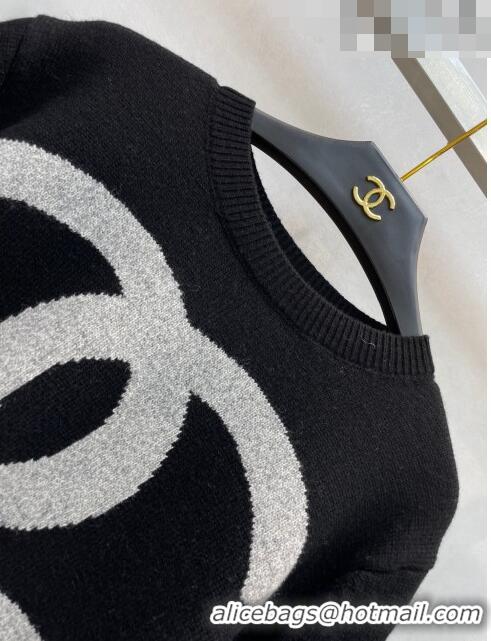 Low Cost Chanel Cashmere & Wool Sweater CH102040 Black 2023