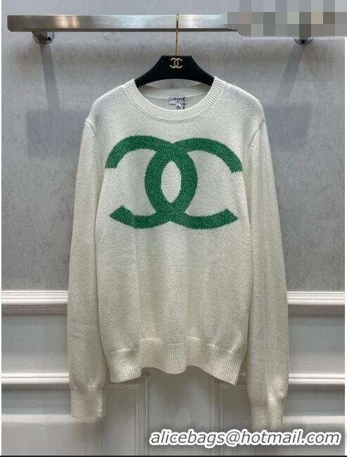 Popular Style Chanel Cashmere & Wool Sweater CH102040 White 2023