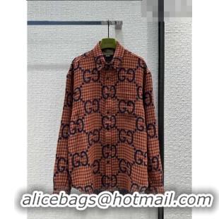 Low Cost Gucci GG Shirt G102042 Red 2023