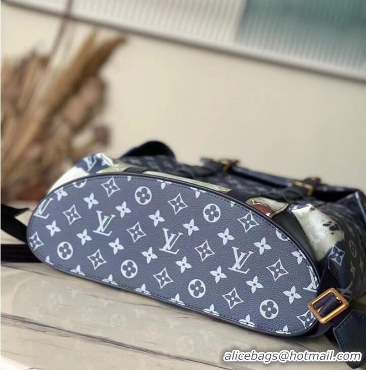 Best Price Louis Vuitton Christopher MM M46805 Blue