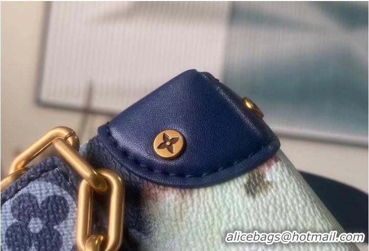 Buy Inexpensive Louis Vuitton Steamer Wearable Wallet M81783 blue