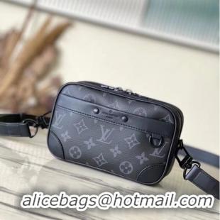 Best Price Louis Vuitton Monogram Eclipse coated canvas Nano Alpha M82544 black