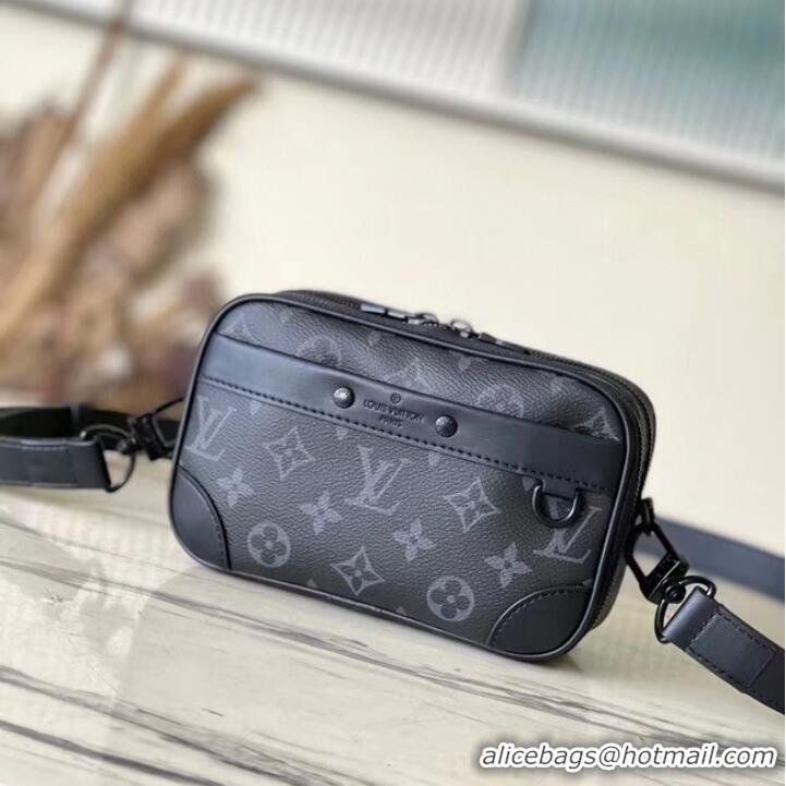 Best Price Louis Vuitton Monogram Eclipse coated canvas Nano Alpha M82544 black