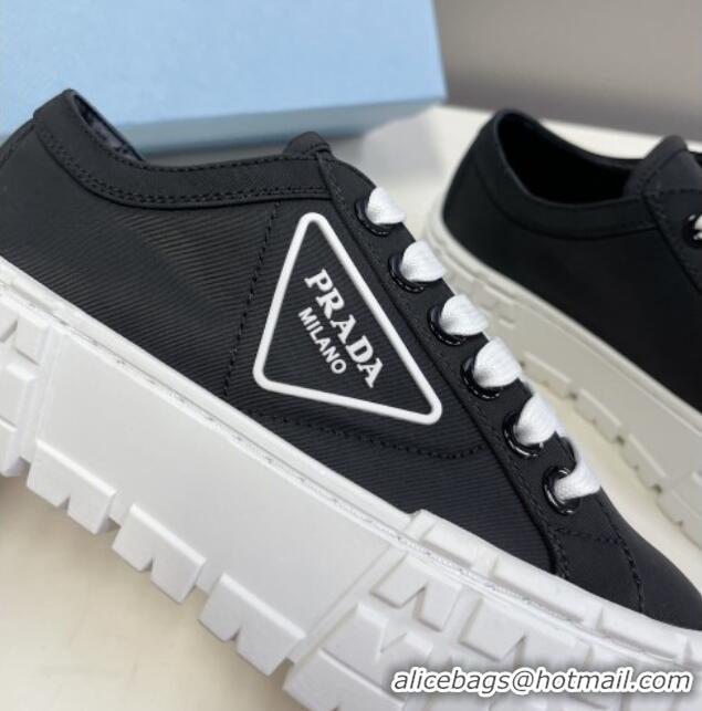 Unique Discount Prada Nylon Platform Sneakers 5cm Black 805013