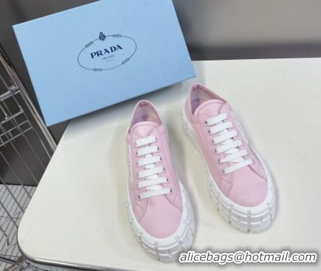 Discount Fashion Prada Nylon Platform Sneakers 5cm Light Pink 805014