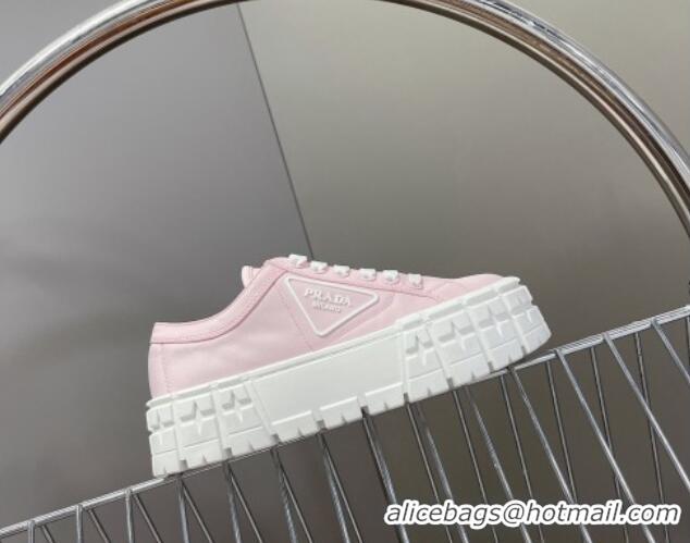 Discount Fashion Prada Nylon Platform Sneakers 5cm Light Pink 805014