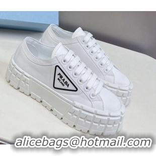 Grade Quality Prada Nylon Platform Sneakers 5cm White 805018