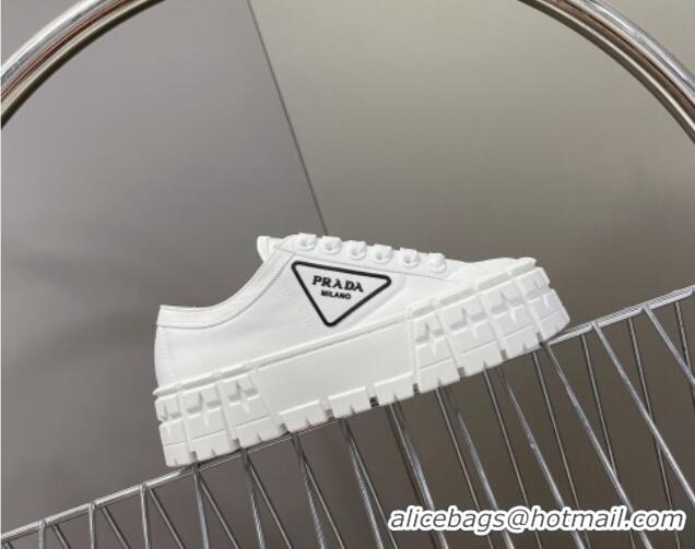 Grade Quality Prada Nylon Platform Sneakers 5cm White 805018