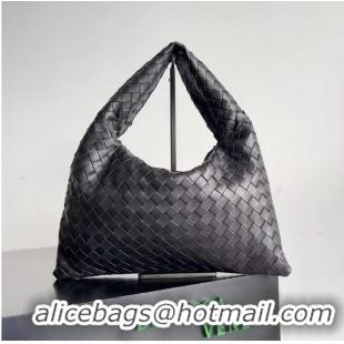 Super Quality Bottega Veneta Hop Intrecciato Leather Tote Bag 763966 Black