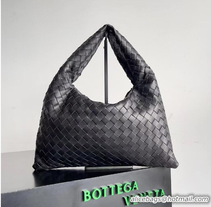 Super Quality Bottega Veneta Hop Intrecciato Leather Tote Bag 763966 Black