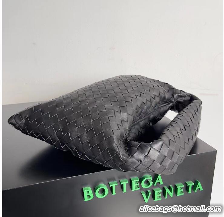 Super Quality Bottega Veneta Hop Intrecciato Leather Tote Bag 763966 Black