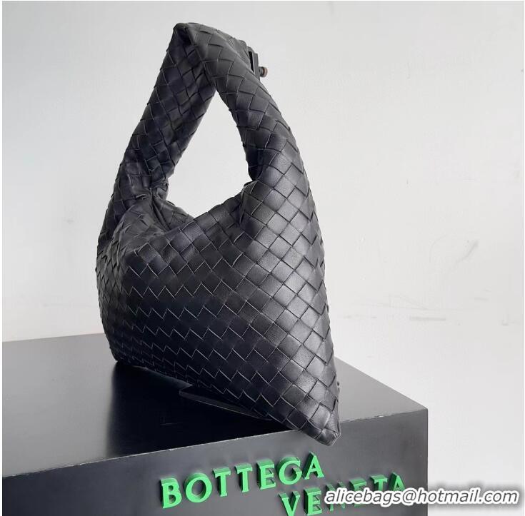 Super Quality Bottega Veneta Hop Intrecciato Leather Tote Bag 763966 Black