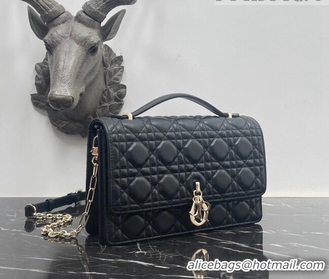 Good Product Dior Miss Dior Top handle Bag in Cannage Lambskin 1148 Black 2023