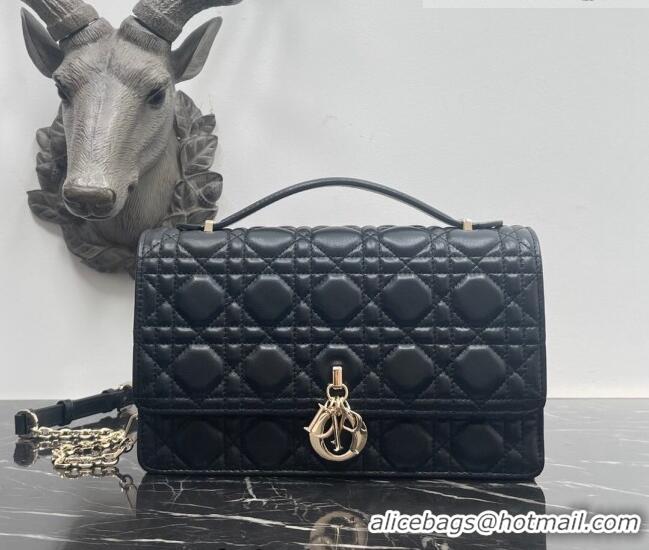 Good Product Dior Miss Dior Top handle Bag in Cannage Lambskin 1148 Black 2023