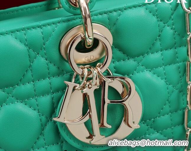 New Design Dior Medium Lady D-Joy Bag in Cannage Lambskin 1021 Light Green 2023