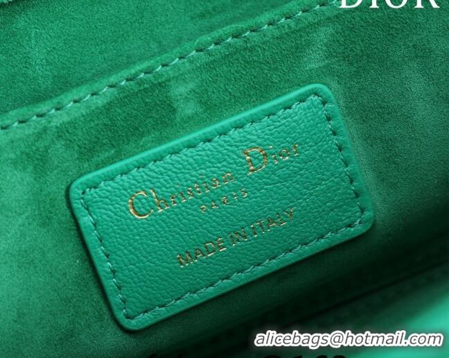 New Design Dior Medium Lady D-Joy Bag in Cannage Lambskin 1021 Light Green 2023