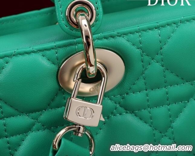 New Design Dior Medium Lady D-Joy Bag in Cannage Lambskin 1021 Light Green 2023