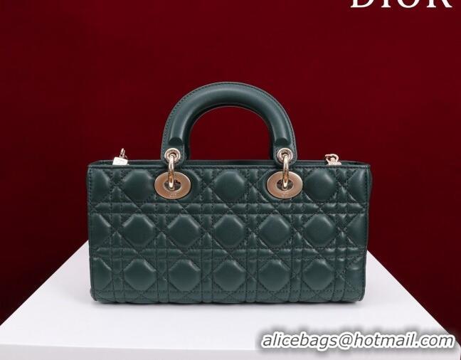 Super Quality Dior Medium Lady D-Joy Bag in Cannage Lambskin 1021 Dark Green 2023