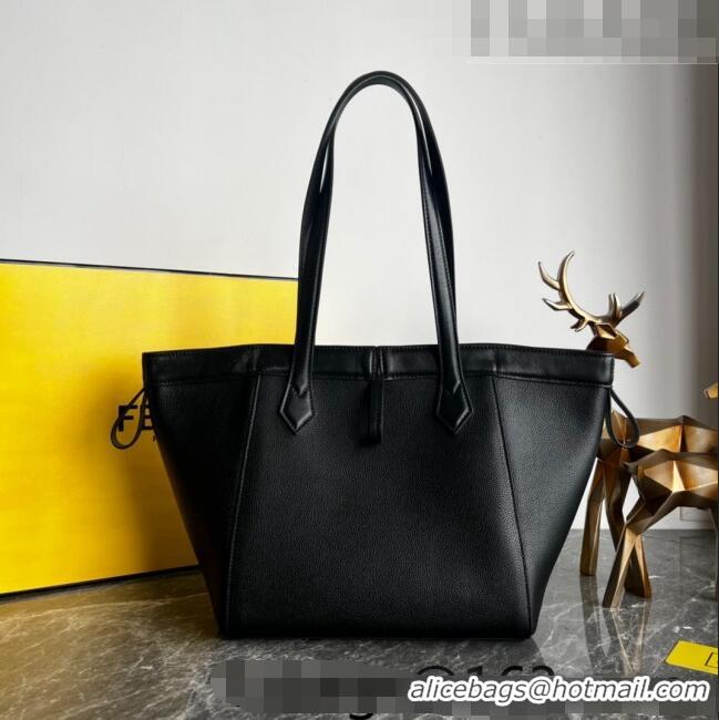 Buy Discount Fendi Origami Medium Bag in Leather that can be transformed F1075 Black 2023