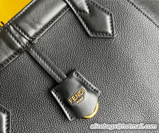 Buy Discount Fendi Origami Medium Bag in Leather that can be transformed F1075 Black 2023