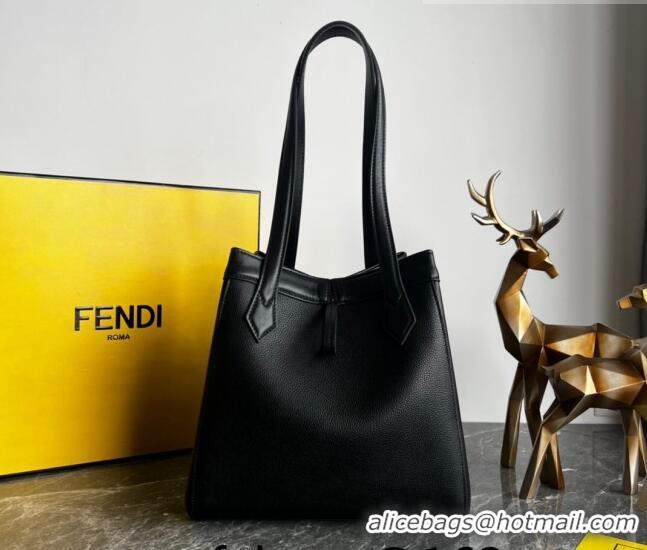 Buy Discount Fendi Origami Medium Bag in Leather that can be transformed F1075 Black 2023