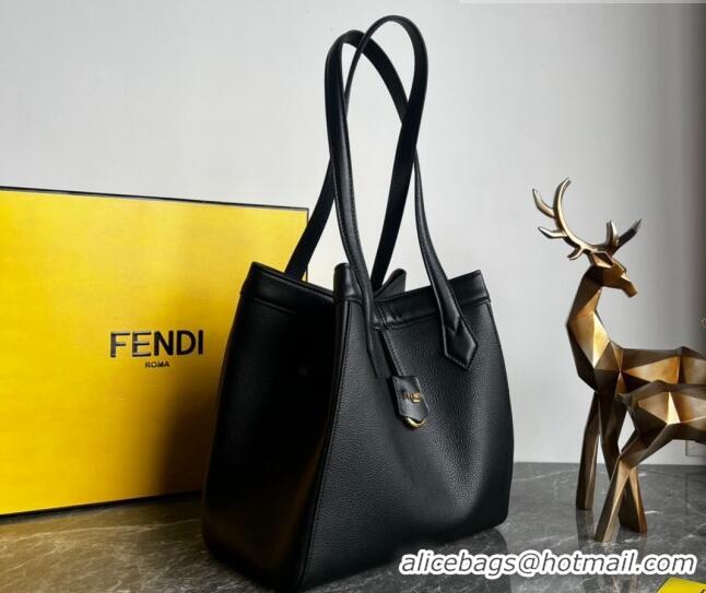 Buy Discount Fendi Origami Medium Bag in Leather that can be transformed F1075 Black 2023