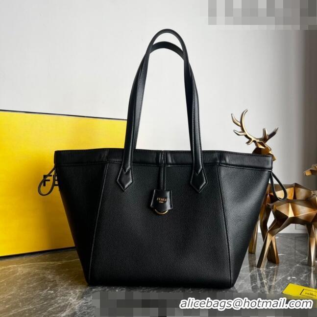 Buy Discount Fendi Origami Medium Bag in Leather that can be transformed F1075 Black 2023