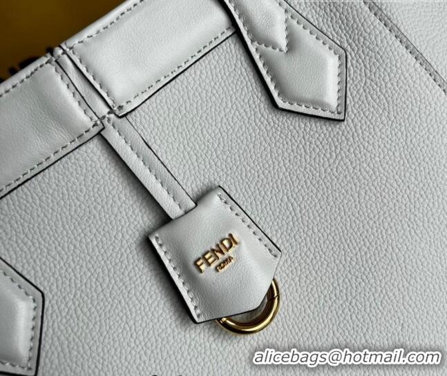 Shop Grade Fendi Origami Medium Bag in Leather that can be transformed F1075 White 2023