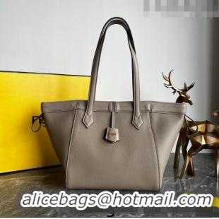 Super Quality Fendi Origami Medium Bag in Leather that can be transformed F1075 Grey 2023