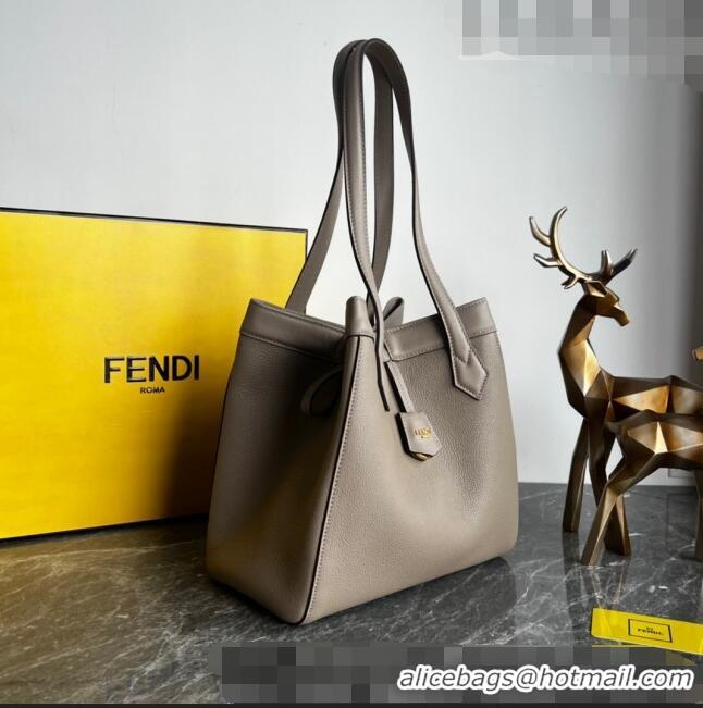 Super Quality Fendi Origami Medium Bag in Leather that can be transformed F1075 Grey 2023