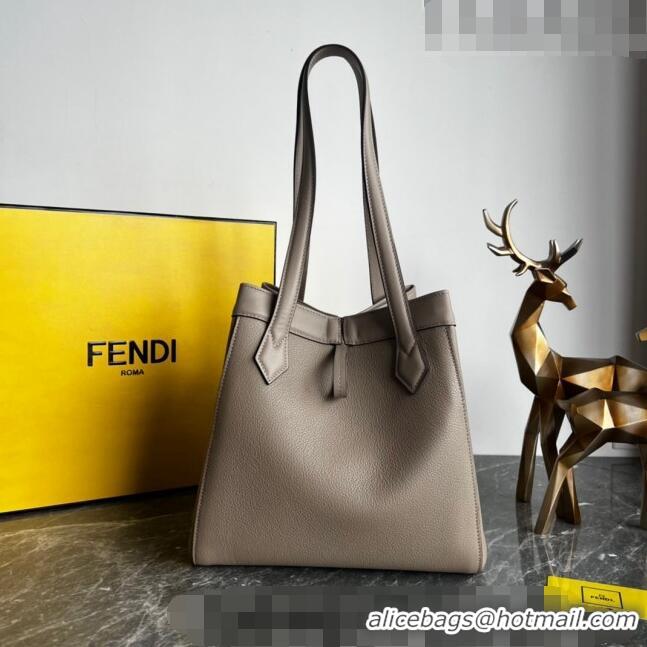 Super Quality Fendi Origami Medium Bag in Leather that can be transformed F1075 Grey 2023