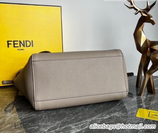 Super Quality Fendi Origami Medium Bag in Leather that can be transformed F1075 Grey 2023