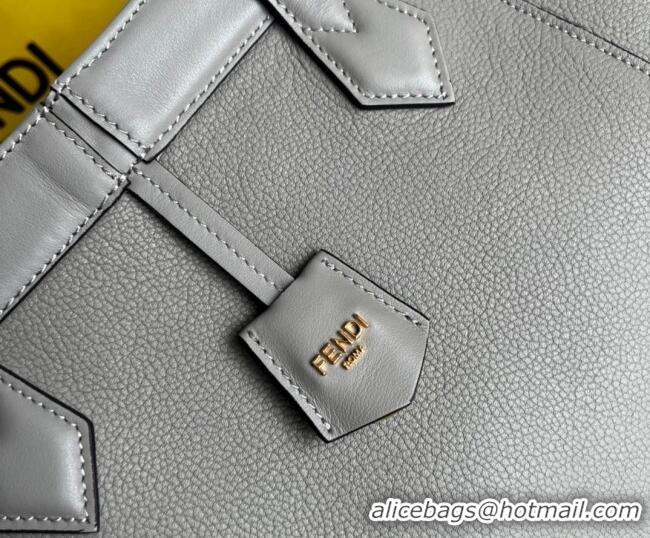 Super Quality Fendi Origami Medium Bag in Leather that can be transformed F1075 Grey 2023