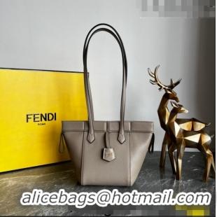 Top Quality Fendi Origami Mini Bag in Grey Leather that can be transformed F1076 Grey 2023