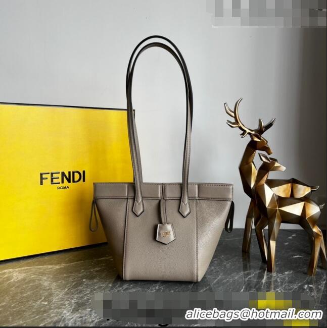 Top Quality Fendi Origami Mini Bag in Grey Leather that can be transformed F1076 Grey 2023