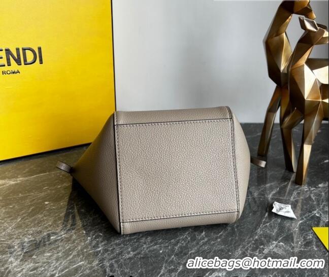 Top Quality Fendi Origami Mini Bag in Grey Leather that can be transformed F1076 Grey 2023