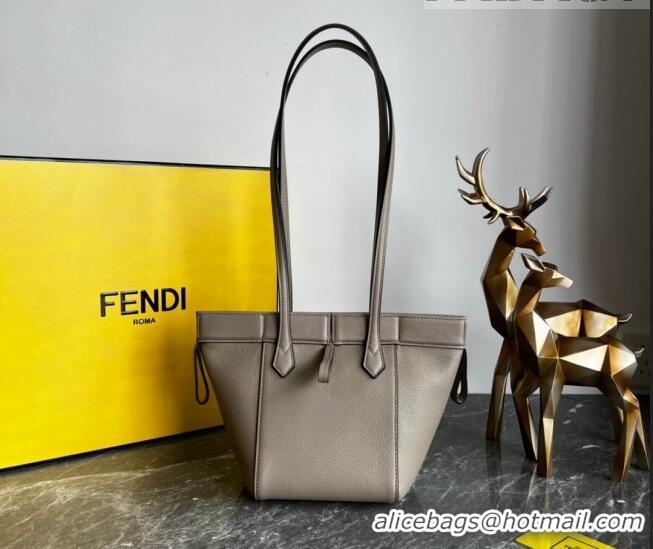 Top Quality Fendi Origami Mini Bag in Grey Leather that can be transformed F1076 Grey 2023