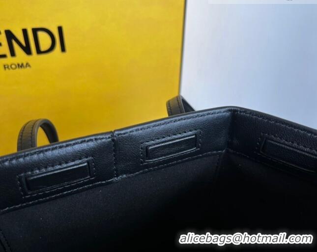 Buy Cheap Fendi Origami Mini Bag in Leather that can be transformed F1076 Black 2023