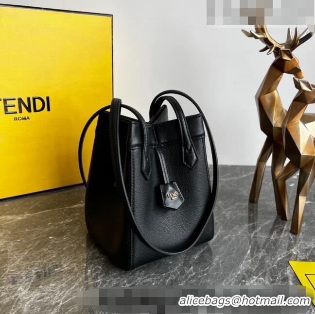 Buy Cheap Fendi Origami Mini Bag in Leather that can be transformed F1076 Black 2023