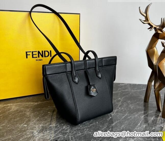 Buy Cheap Fendi Origami Mini Bag in Leather that can be transformed F1076 Black 2023