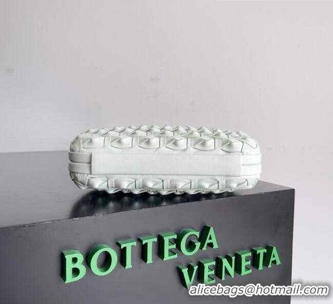 Top Quality Bottega Veneta Knot Minaudiere Clutch in Knotted Intreccio Leather 717623 White 2023