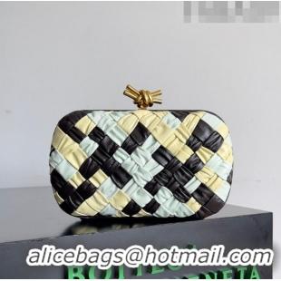 Promotional Bottega Veneta Knot Minaudiere Clutch in Foulard Intreccio Leather 717622 Multicolor 2023