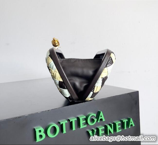 Promotional Bottega Veneta Knot Minaudiere Clutch in Foulard Intreccio Leather 717622 Multicolor 2023