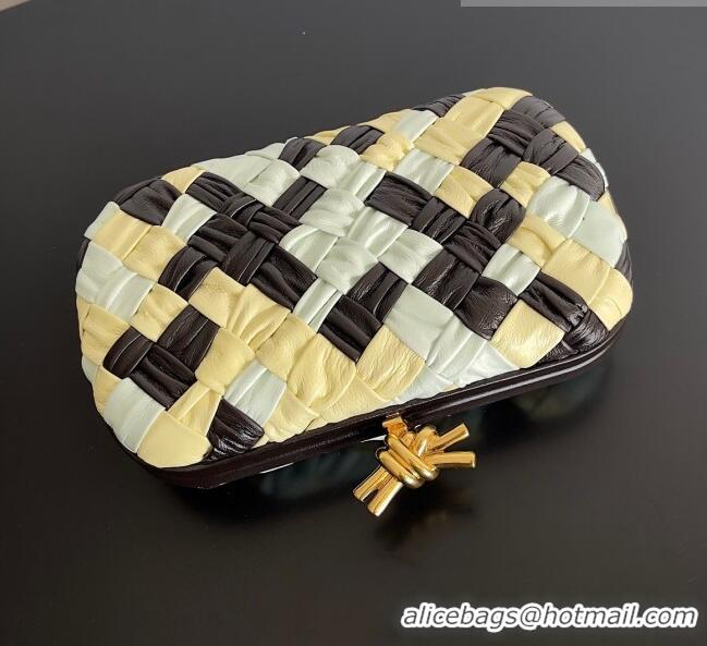 Promotional Bottega Veneta Knot Minaudiere Clutch in Foulard Intreccio Leather 717622 Multicolor 2023