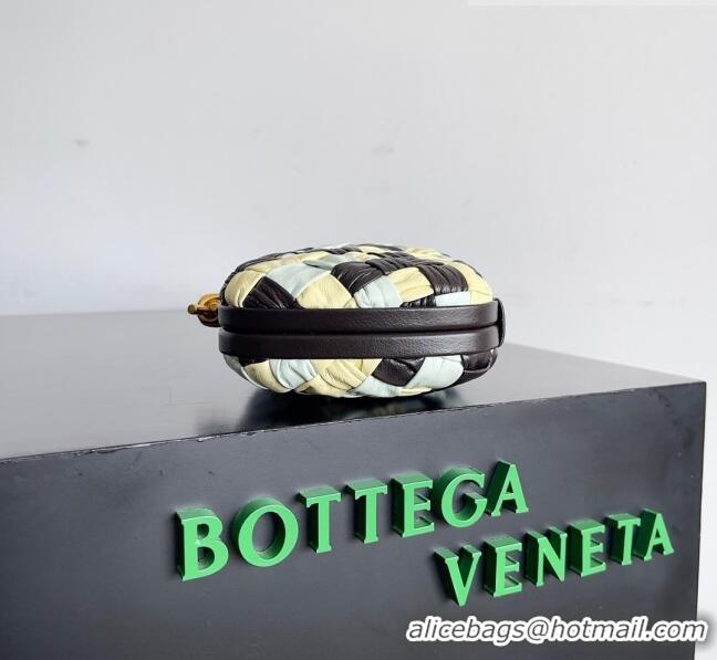 Promotional Bottega Veneta Knot Minaudiere Clutch in Foulard Intreccio Leather 717622 Multicolor 2023