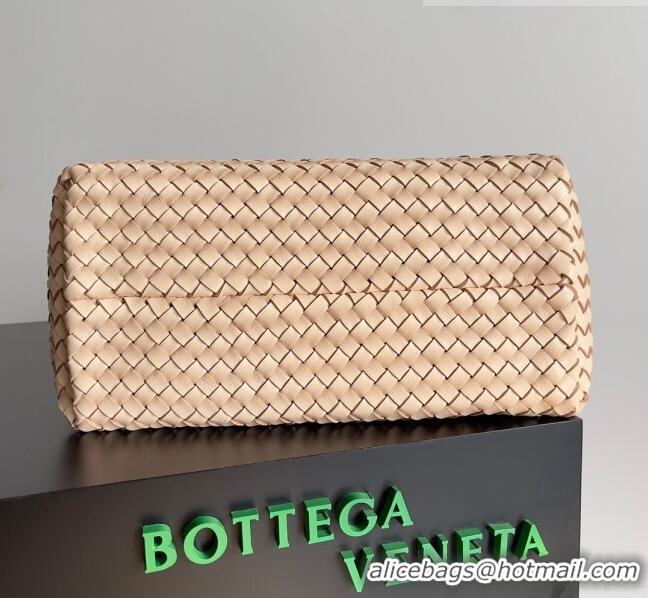 Top Quality Bottega Veneta Small Cabat Tote Bag in Intreccio Leather 730297 Beige 2023