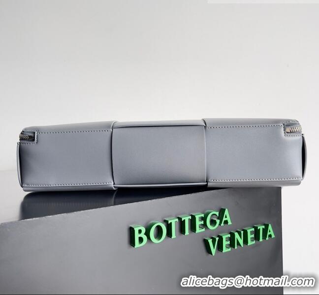 Super Quality Bottega Veneta Arco Briefcase in Intreccio Leather 680120 Grey 2023