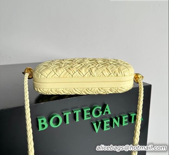 Top Quality Bottega Veneta Knot On Strap in Foulard Intreccio Leather 717623 Yellow 2023